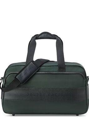 Delsey Paris Men's Dark Green Laptop Weekender Bag duffel bag, luggage